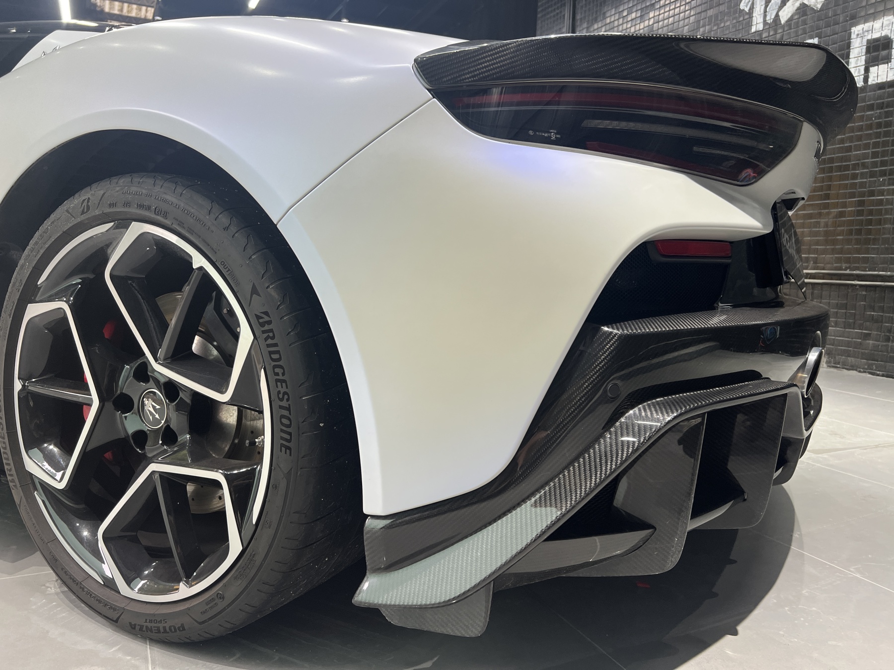 Maserati MC20 2020-2025 Dry Carbon Fiber Trunk Spoiler SD Series Bodykit