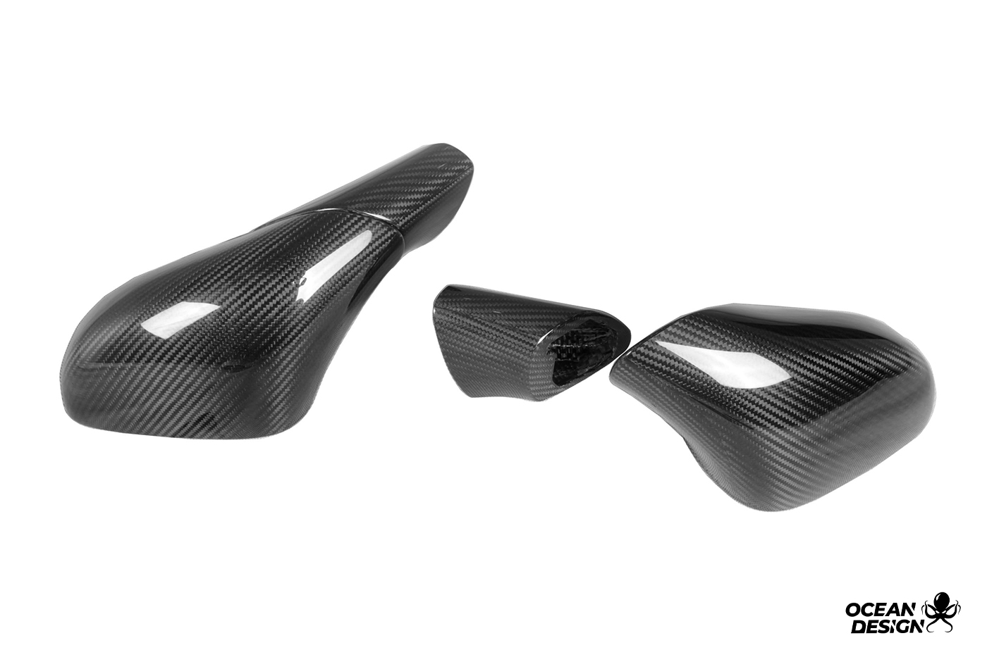 Maserati MC20 2020-2025 Dry Carbon Fiber Wing Mirrors Housing N Series Bodykit