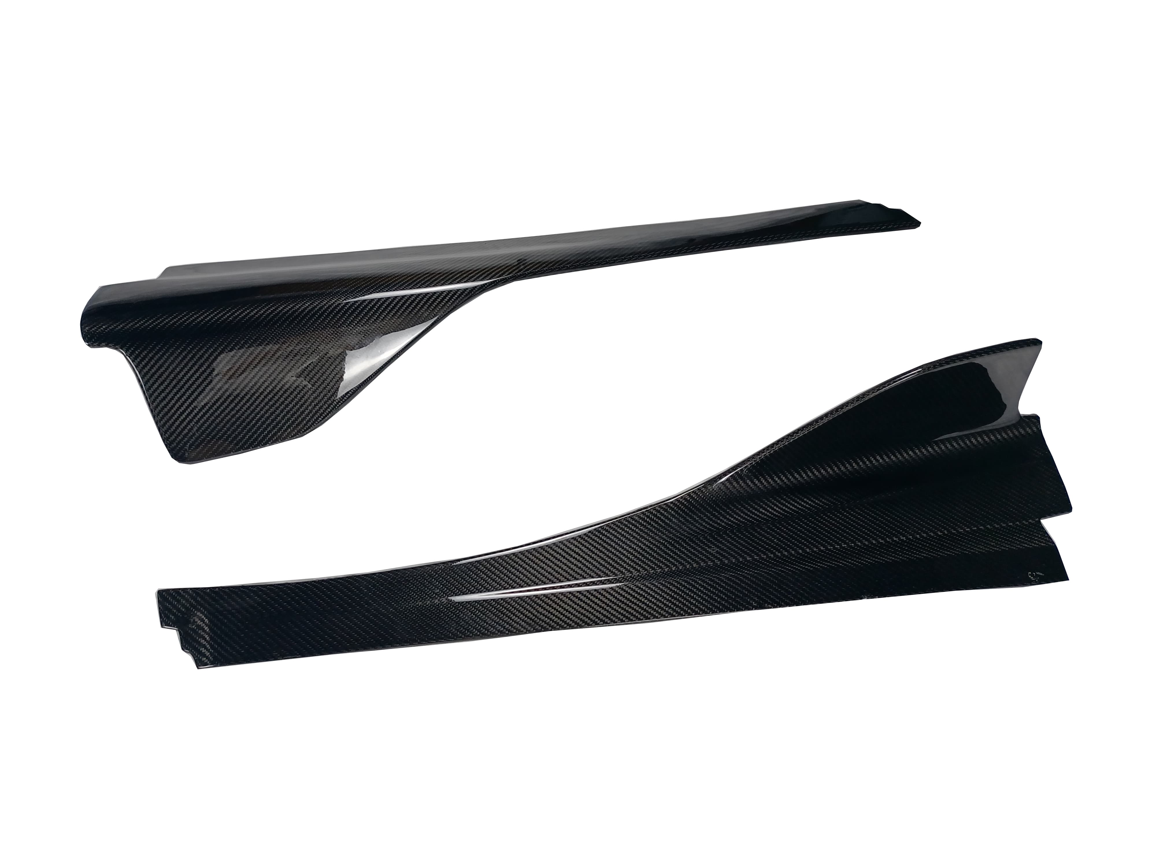 2017-2023 McLaren 720S Side Skirts Dry Carbon Fiber V Style Bodykit