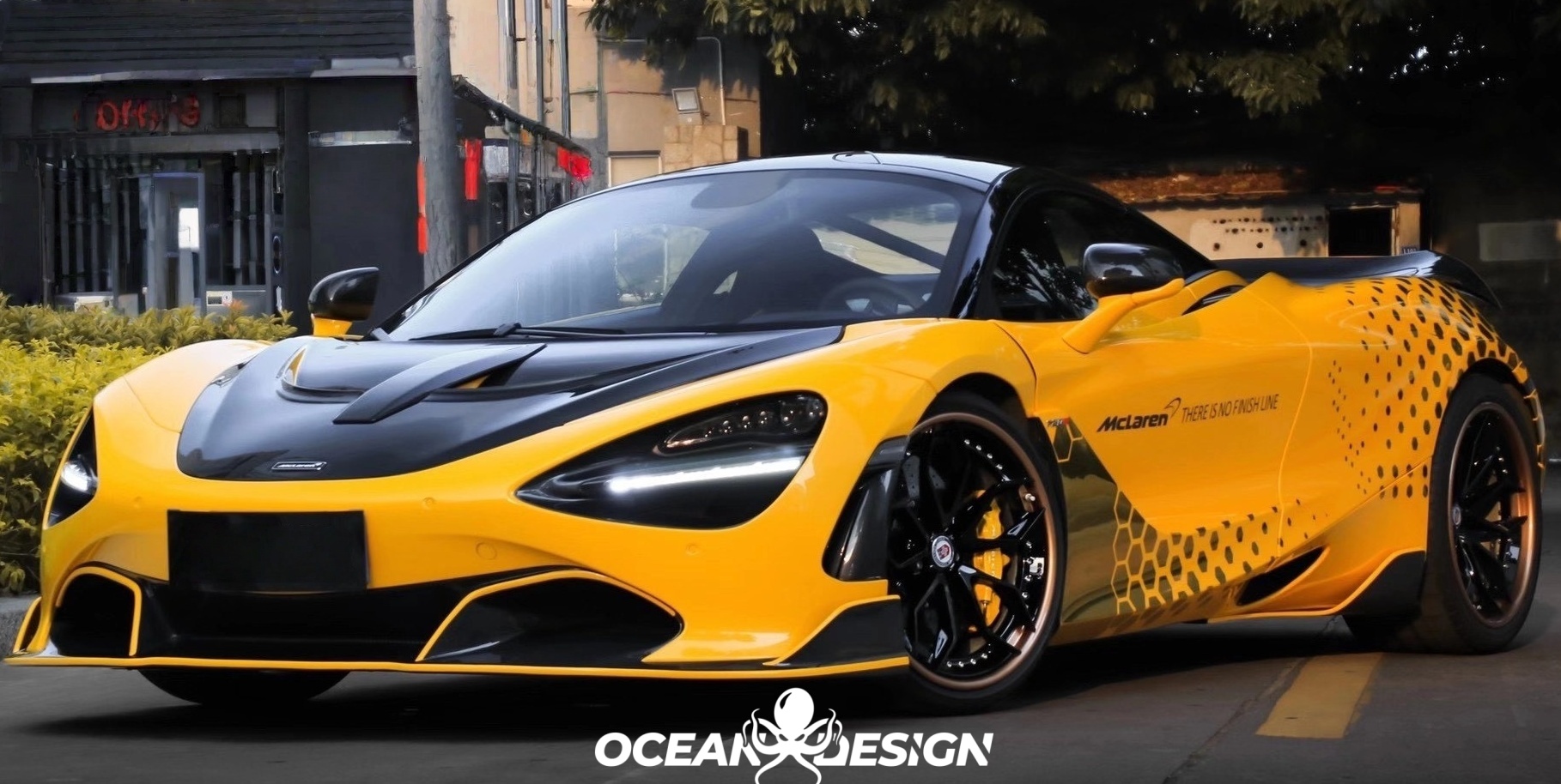 2017-2023 McLaren 720S Splitter Front Lip Dry Carbon Fiber V Style Bodykit