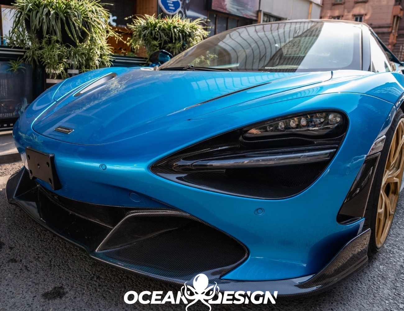 2017-2023 McLaren 720S Splitter Front Lip Dry Carbon Fiber V Style Bodykit