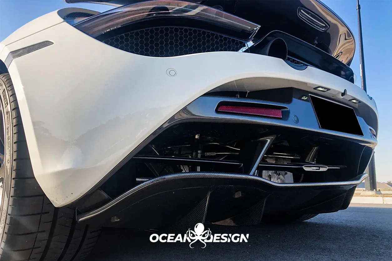 2017-2023 McLaren 720S OEM Style Rear Diffuser Dry Carbon Fiber Bodykit