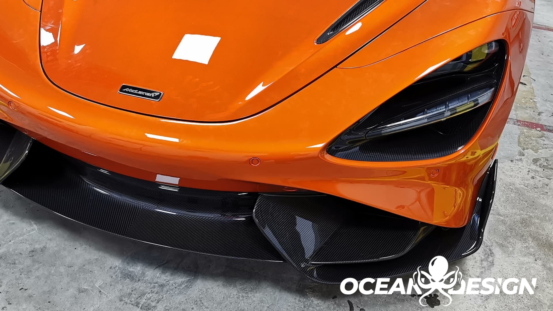 2017-2023 McLaren 720S OEM Style Headlight Inserts Trim Replacement Dry Carbon Fiber Bodykit