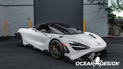 2017-2023 McLaren 720S OEM Style Headlight Inserts Trim Replacement Dry Carbon Fiber Bodykit