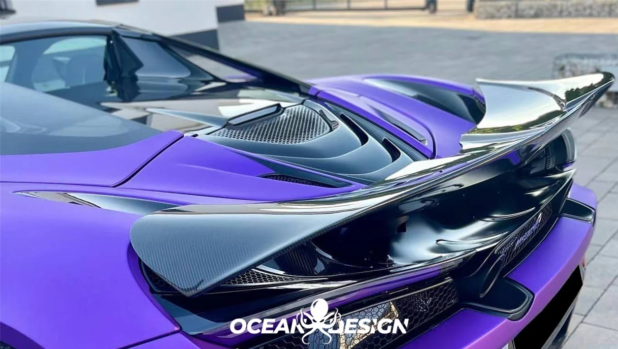 2017-2023 McLaren 720s Spider OEM Dry Carbon Fiber Engine Cover Replacement