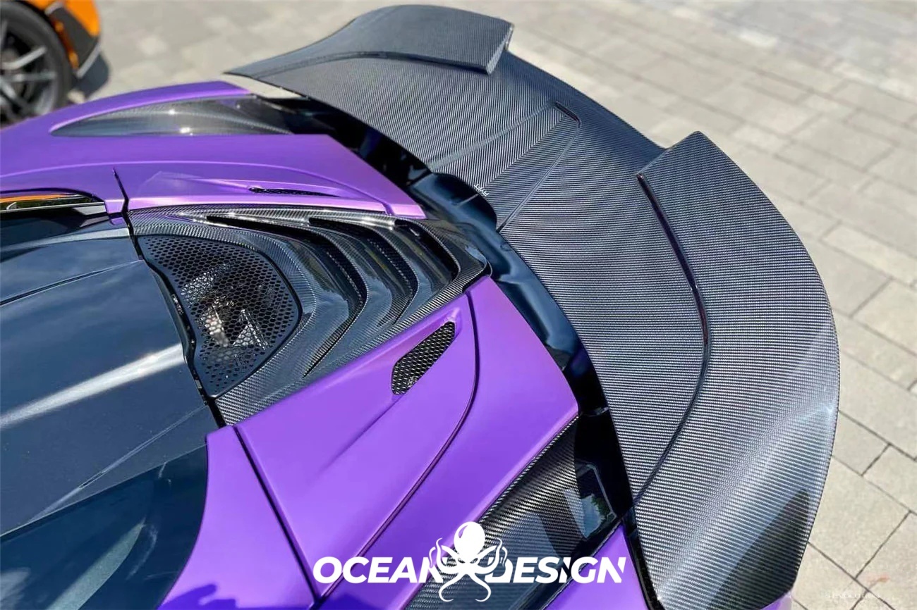 2017-2023 McLaren 720s Spider OEM Dry Carbon Fiber Engine Cover Replacement