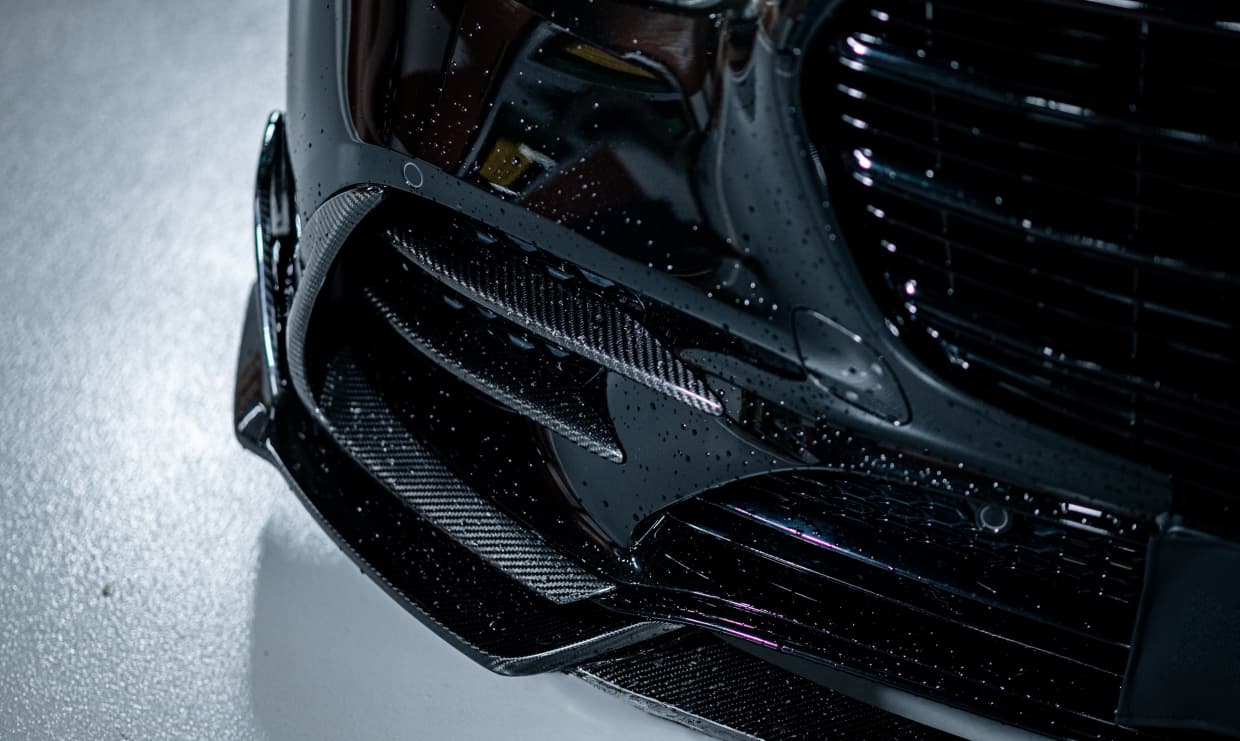 2021-UP Mercedes-Benz S-Class W223 4Matic Sedan MSY Dry Carbon Front Lip Splitter