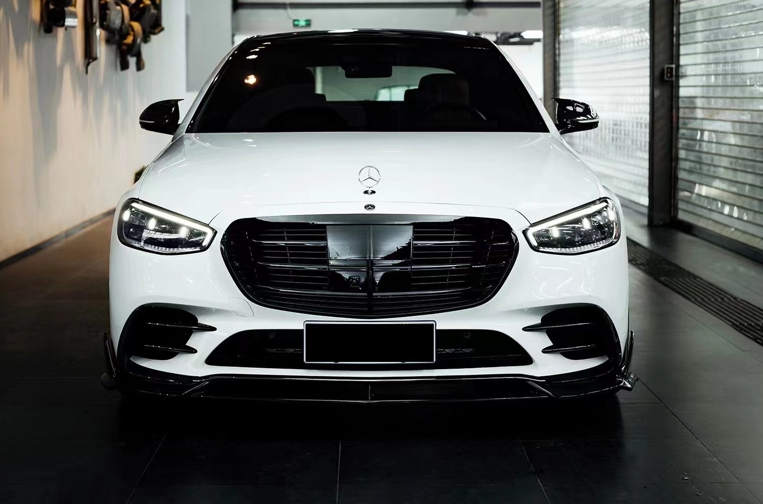 2021-UP Mercedes-Benz S-Class W223 4Matic Sedan MSY Front Bumper Vents Dry Carbon 