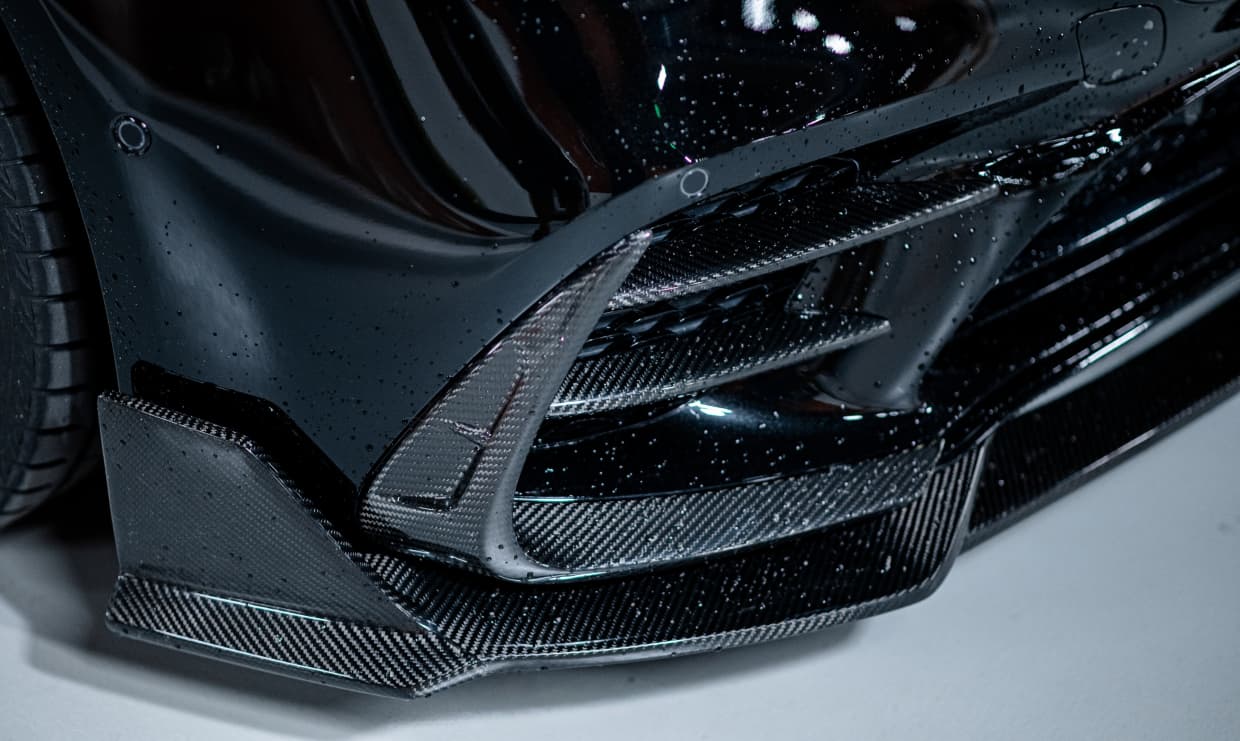 2021-UP Mercedes-Benz S-Class W223 4Matic Sedan MSY Dry Carbon Front Lip Splitter