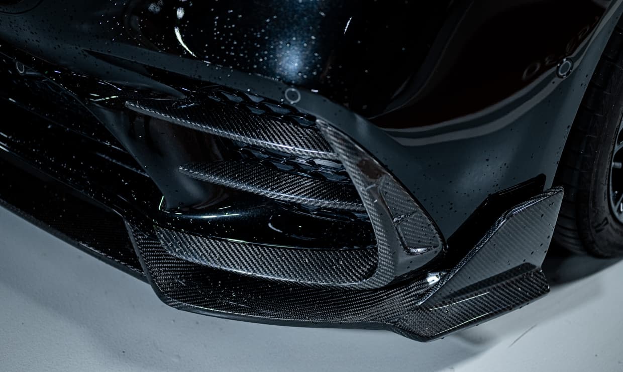 2021-UP Mercedes-Benz S-Class W223 4Matic Sedan MSY Dry Carbon Front Lip Splitter