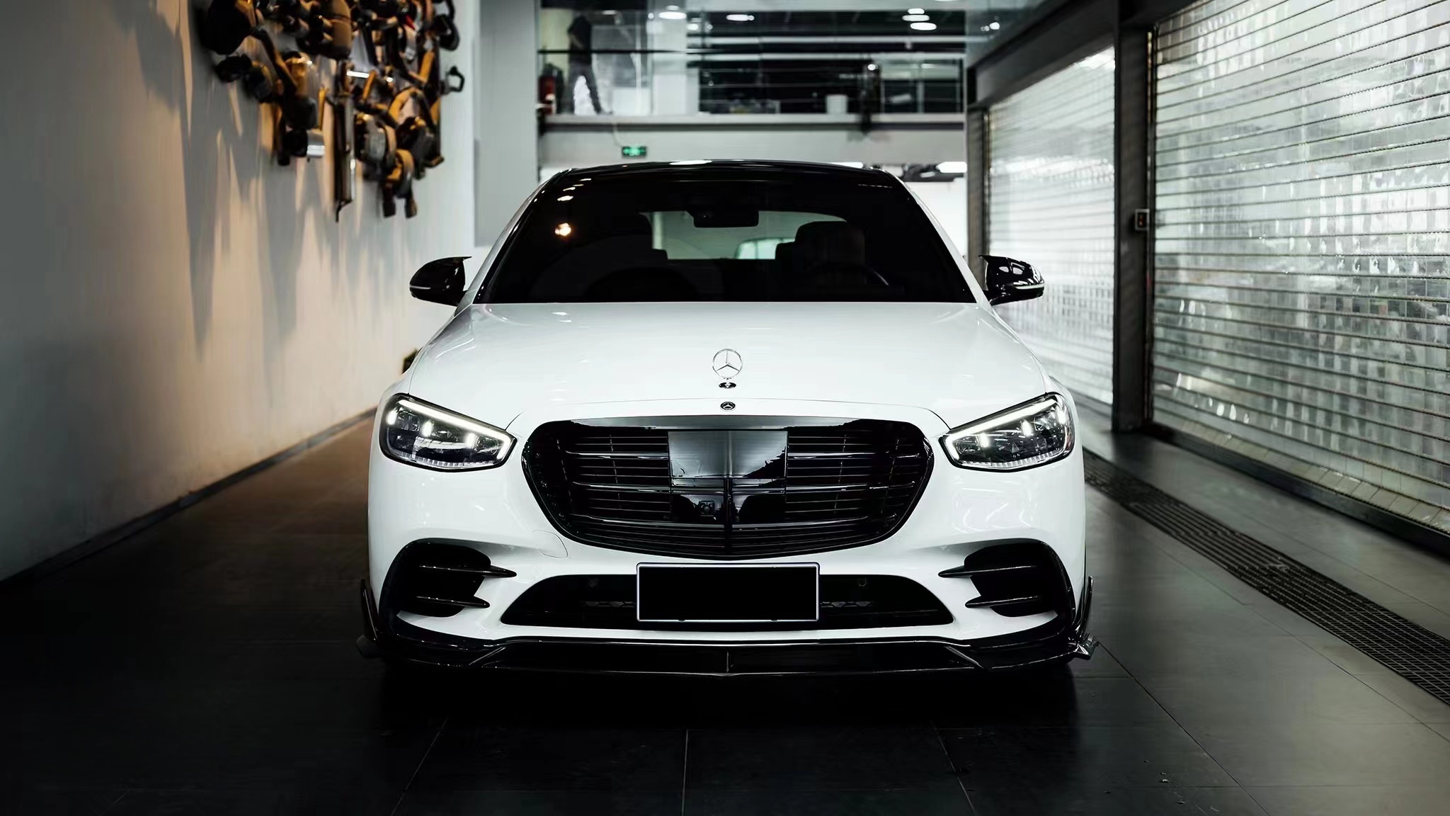 2021-UP Mercedes-Benz S-Class W223 4Matic Sedan MSY Dry Carbon Front Lip Splitter
