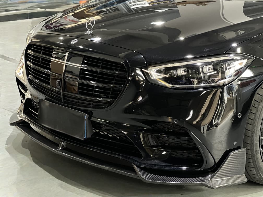 2021-UP Mercedes-Benz S-Class W223 4Matic Sedan MSY Dry Carbon Front Lip Splitter