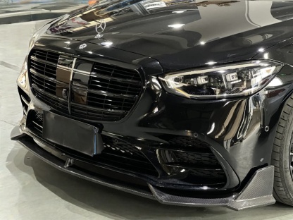 2021-UP Mercedes-Benz S-Class W223 4Matic Sedan MSY Dry Carbon Front Lip Splitter