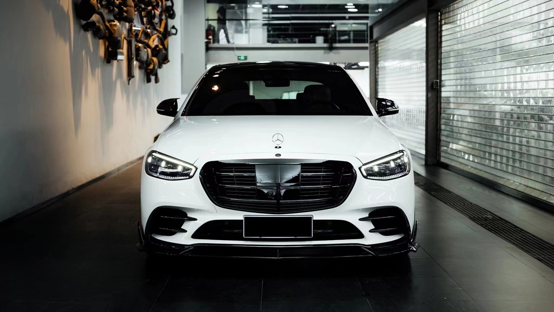 2021-UP Mercedes-Benz S-Class W223 4Matic Sedan MSY Dry Carbon Front Lip Splitter