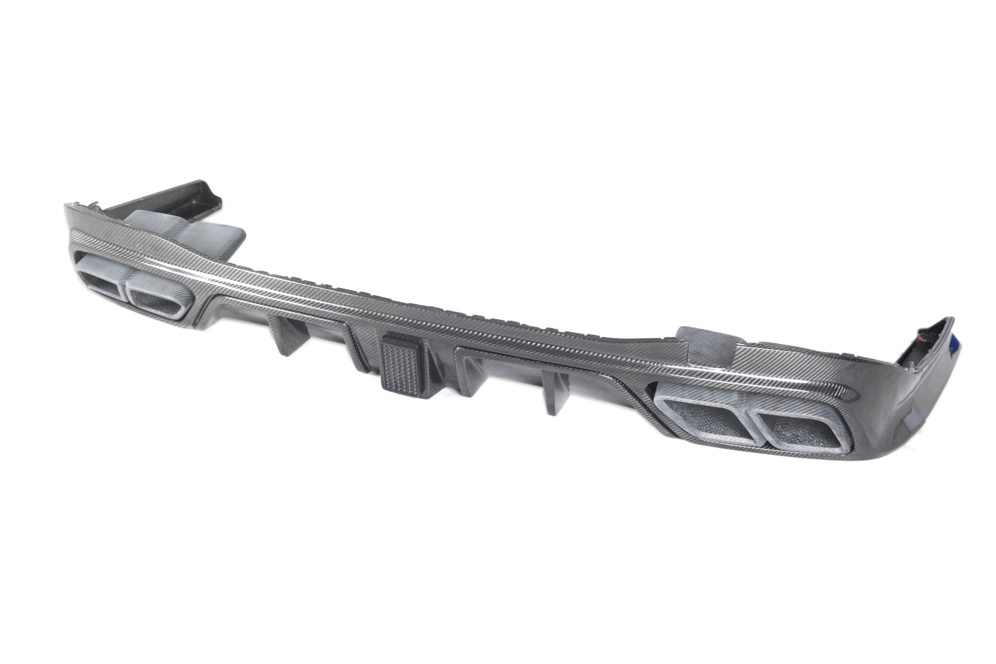 2021-UP Mercedes-Benz S-Class W223 4Matic Sedan MSY Rear Diffuser with LED Light And Exhaust tips Dry Carbon