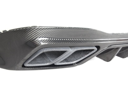 2021-UP Mercedes-Benz S-Class W223 4Matic Sedan MSY Rear Diffuser with LED Light And Exhaust tips Dry Carbon