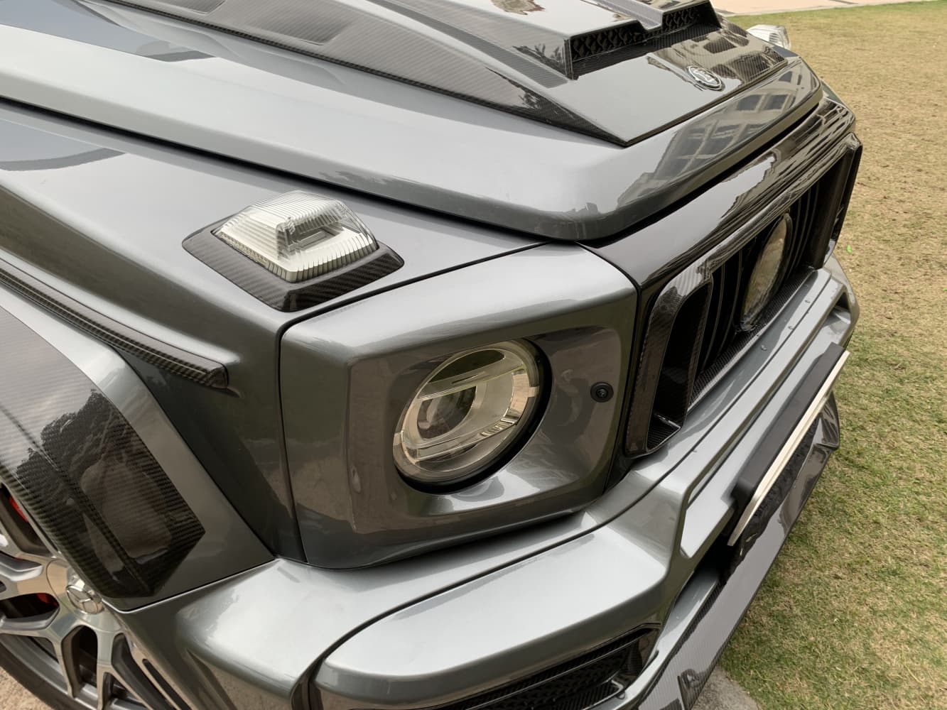 2018-2024 Mercedes-Benz W464 G900 Style Dry Carbon Front Turn Signal Frame G350 G500 G63