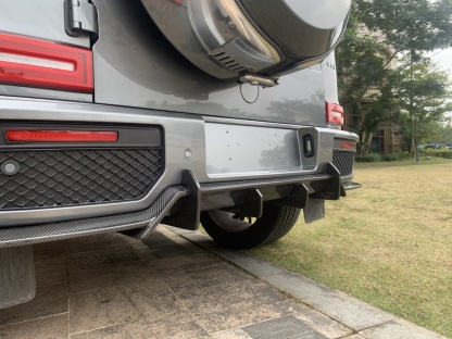 2018-2024 Mercedes-Benz W464 G-Class G350/G500/G63 Upgrade to G900 Rear Diffuser with Corner Trims in Dry Carbon