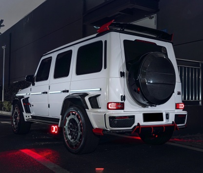 2018-2024 Mercedes-Benz W464 G-Class G350/G500/G63 Upgrade to G900 Rear Diffuser with Corner Trims in Dry Carbon
