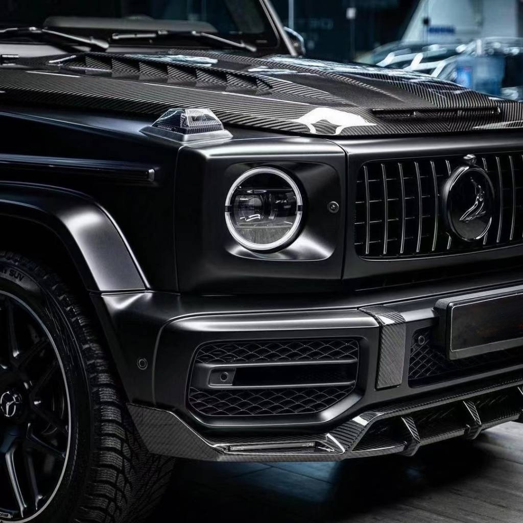 2019-UP Mercedes-Benz G Class W464 G63 TC Style Front Lip Splitter – Dry Carbon Fiber