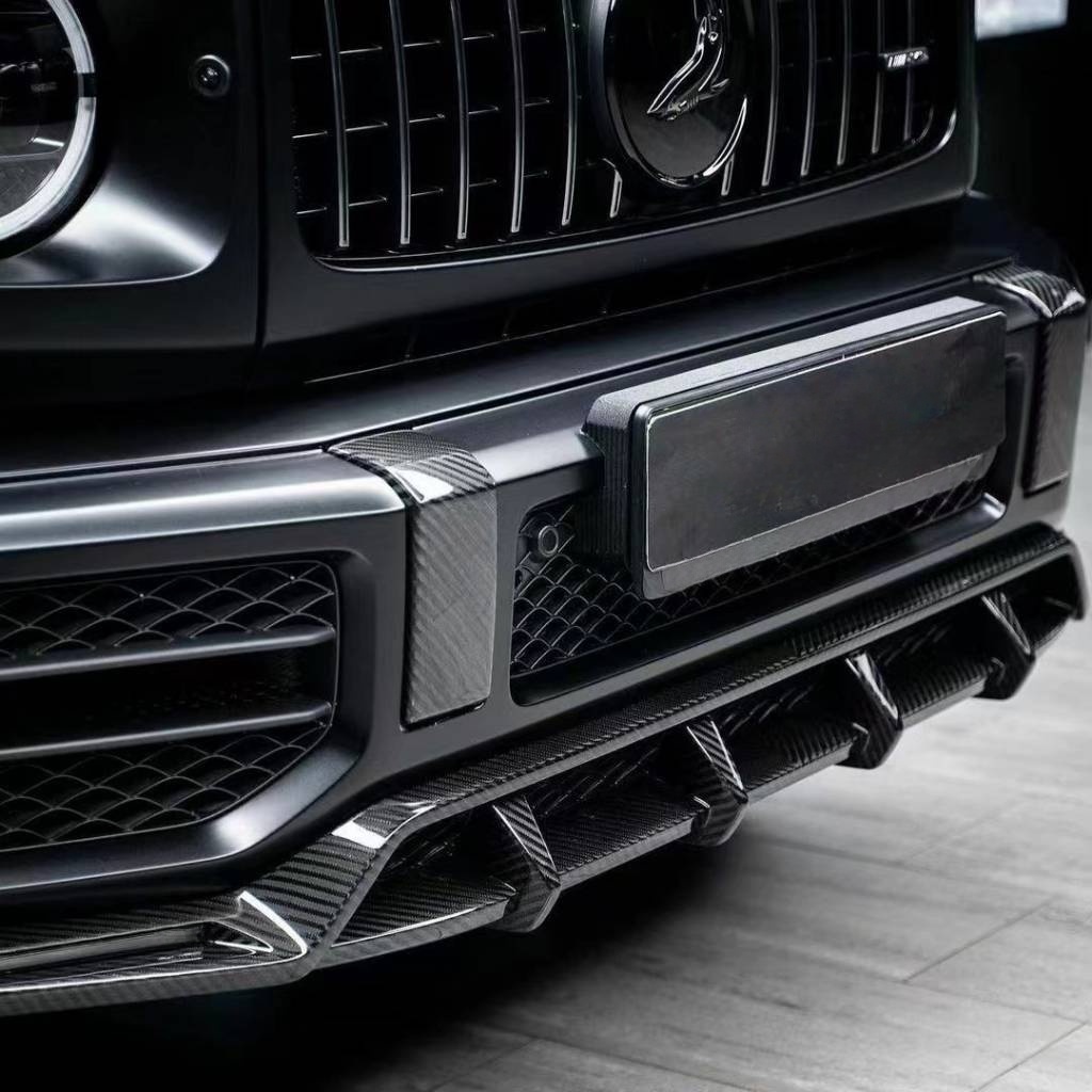 2019-UP Mercedes-Benz G Class W464 G63 TC Style Front Lip Splitter – Dry Carbon Fiber