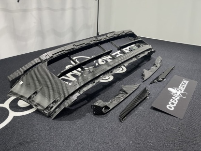 Porsche 2024 Panamera 976 Lower Front Grille Dry Carbon Fiber Ocean Design Style Bodykit