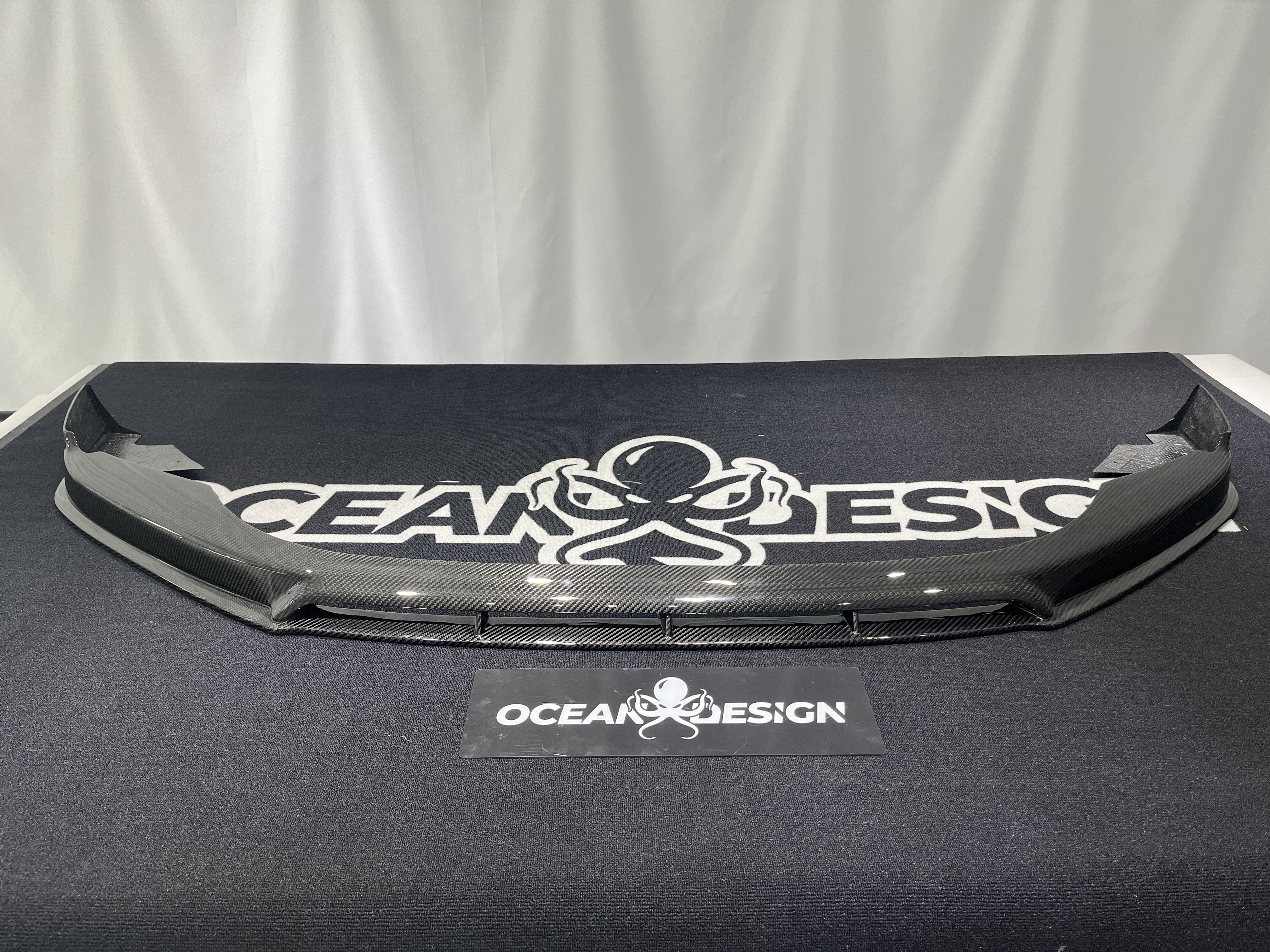 Porsche 2024 Panamera 976 Splitter Front Lip Type 1 Ocean Design Style Dry Carbon Bodykit