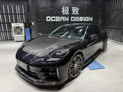 Porsche 2024 Panamera 976 Splitter Front Lip Type 1 Ocean Design Style Dry Carbon Bodykit