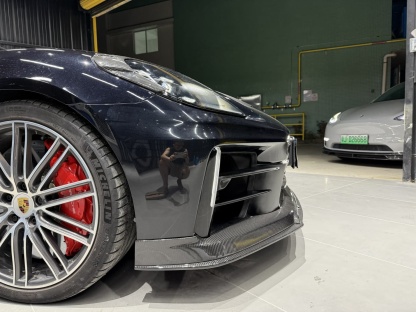 Porsche 2024 Panamera 976 Splitter Front Lip Type 1 Ocean Design Style Dry Carbon Bodykit