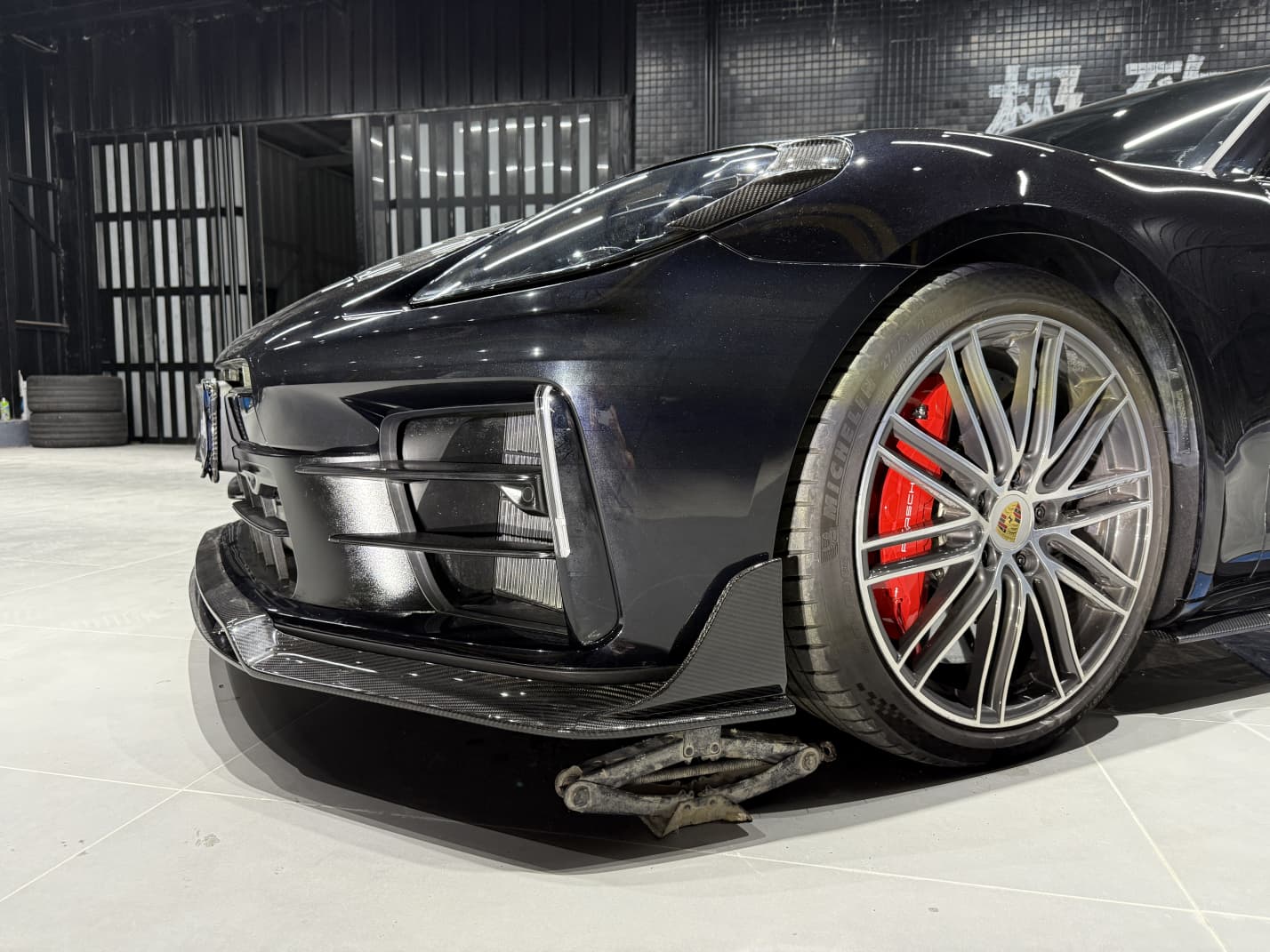 Porsche 2024 Panamera 976 Splitter Front Lip Type 2 Ocean Design Style Dry Carbon Bodykit