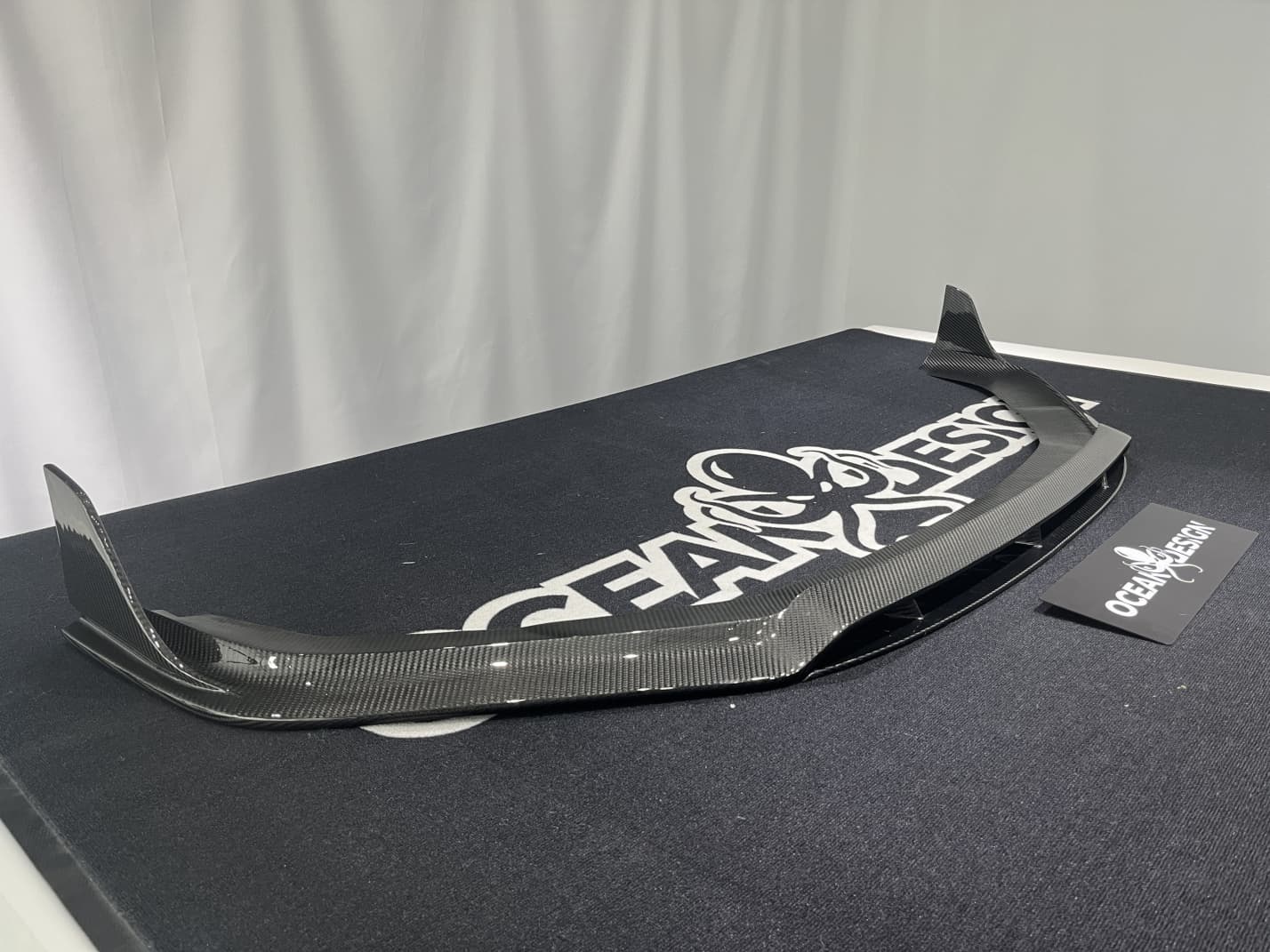 Porsche 2024 Panamera 976 Splitter Front Lip Type 2 Ocean Design Style Dry Carbon Bodykit