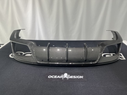 Porsche 2024 Panamera 976 Rear Diffuser Type 1 Dry Carbon Fiber Ocean Design Style Bodykit