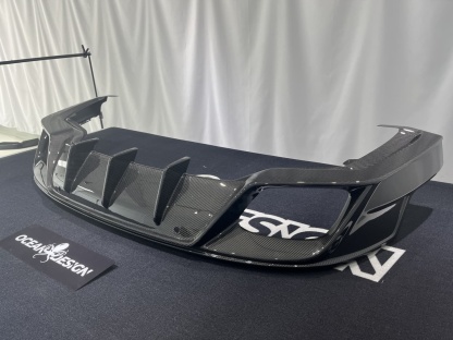 Porsche 2024 Panamera 976 Rear Diffuser Type 1 Dry Carbon Fiber Ocean Design Style Bodykit