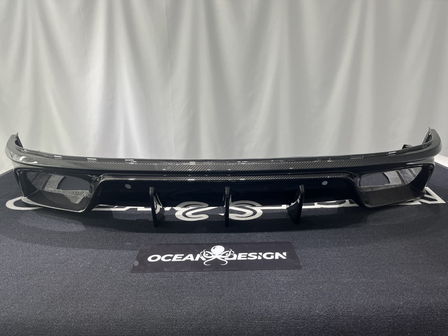 Porsche 2024 Panamera 976 Rear Diffuser Type 1 Dry Carbon Fiber Ocean Design Style Bodykit