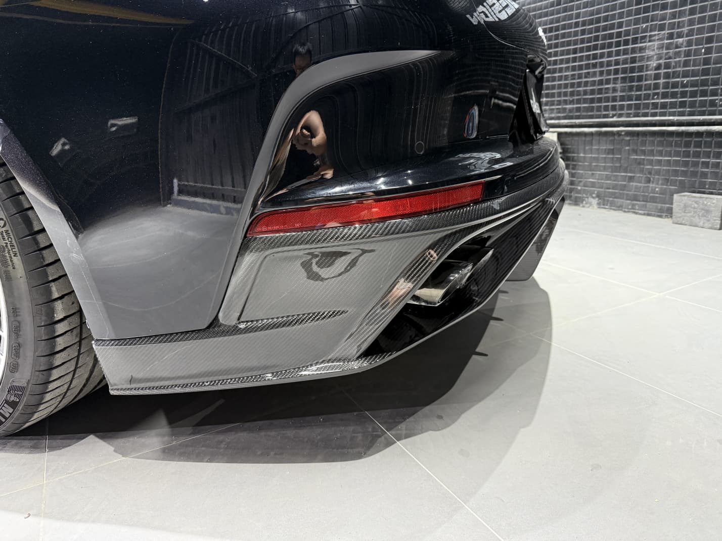 Porsche 2024 Panamera 976 Rear Diffuser Type 1 Dry Carbon Fiber Ocean Design Style Bodykit
