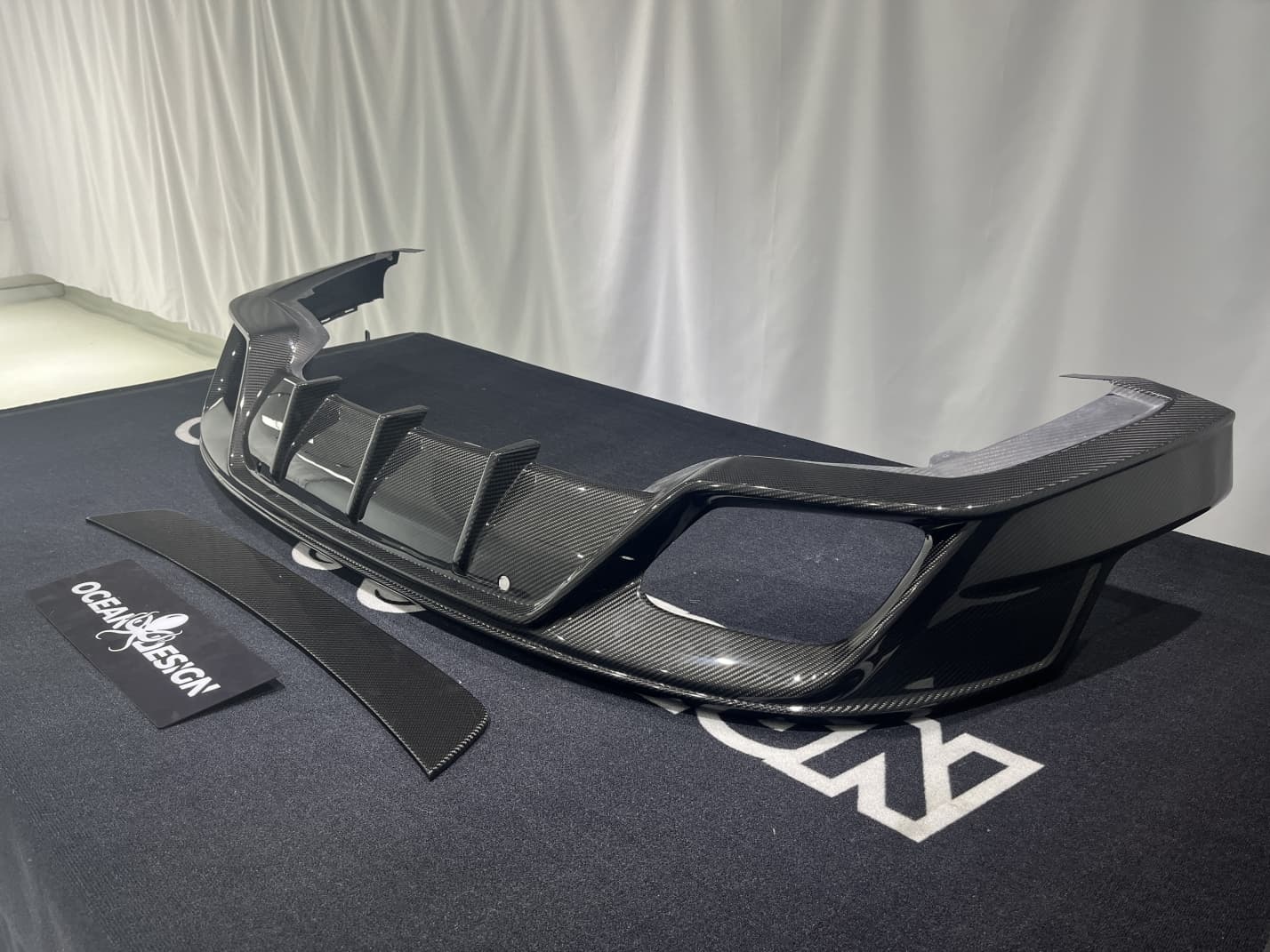 Porsche 2024 Panamera 976 Rear Diffuser Type 2 Dry Carbon Fiber Ocean Design Style Bodykit