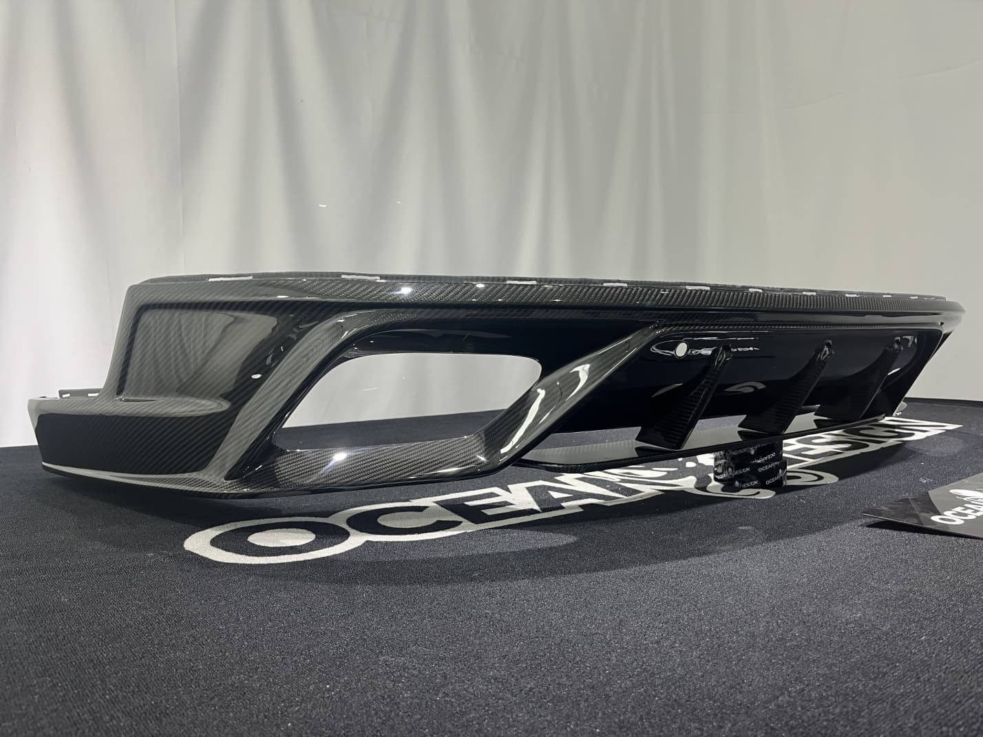 Porsche 2024 Panamera 976 Rear Diffuser Type 2 Dry Carbon Fiber Ocean Design Style Bodykit