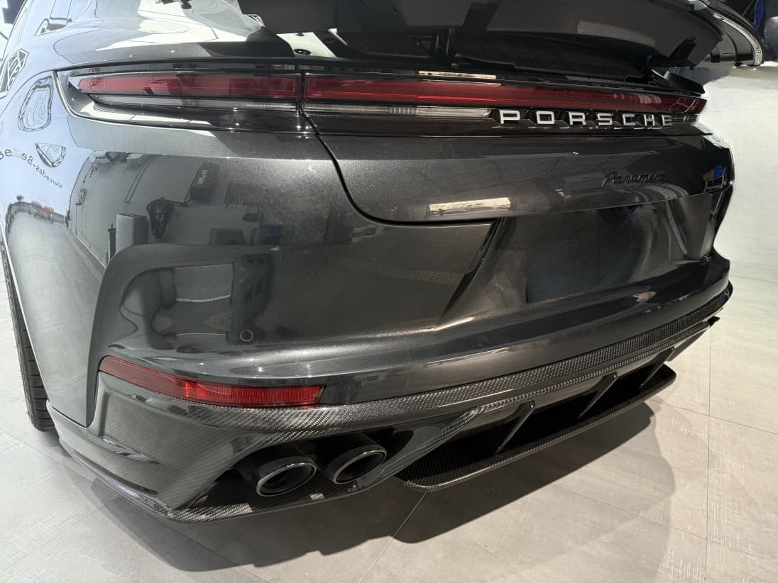 Porsche 2024 Panamera 976 Rear Diffuser Type 2 Dry Carbon Fiber Ocean Design Style Bodykit