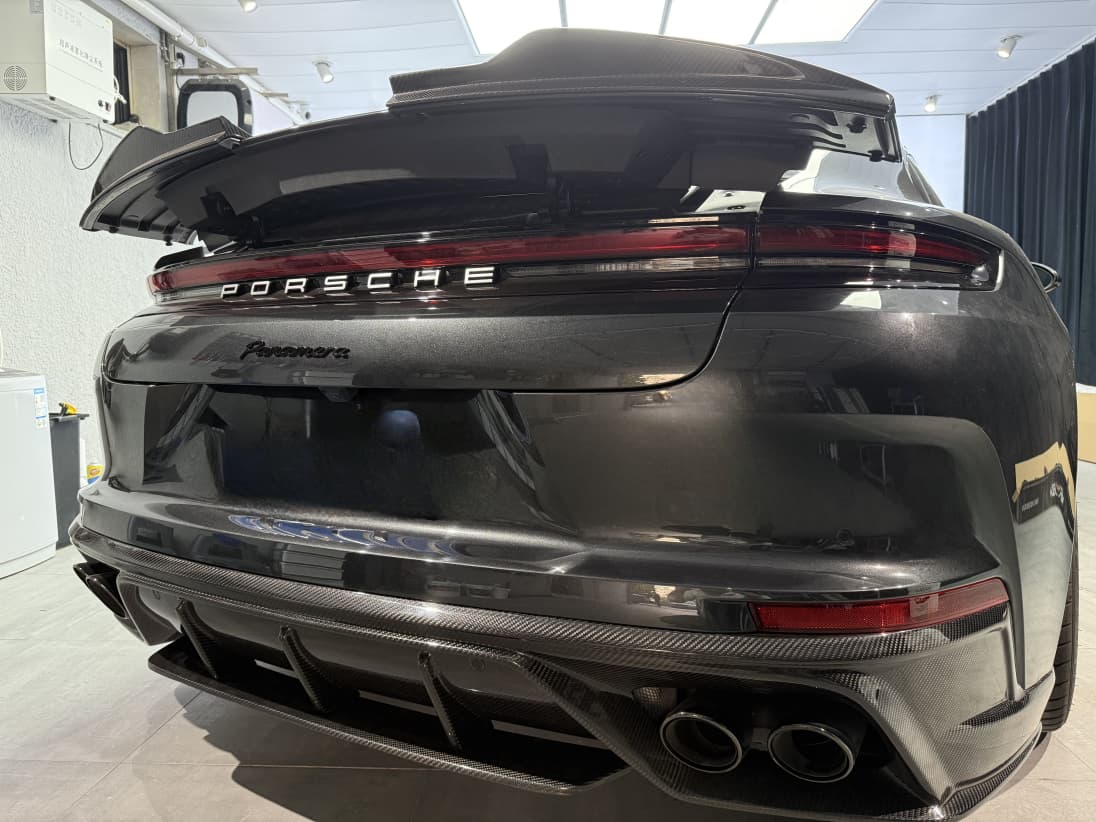 Porsche 2024 Panamera 976 Rear Diffuser Type 2 Dry Carbon Fiber Ocean Design Style Bodykit