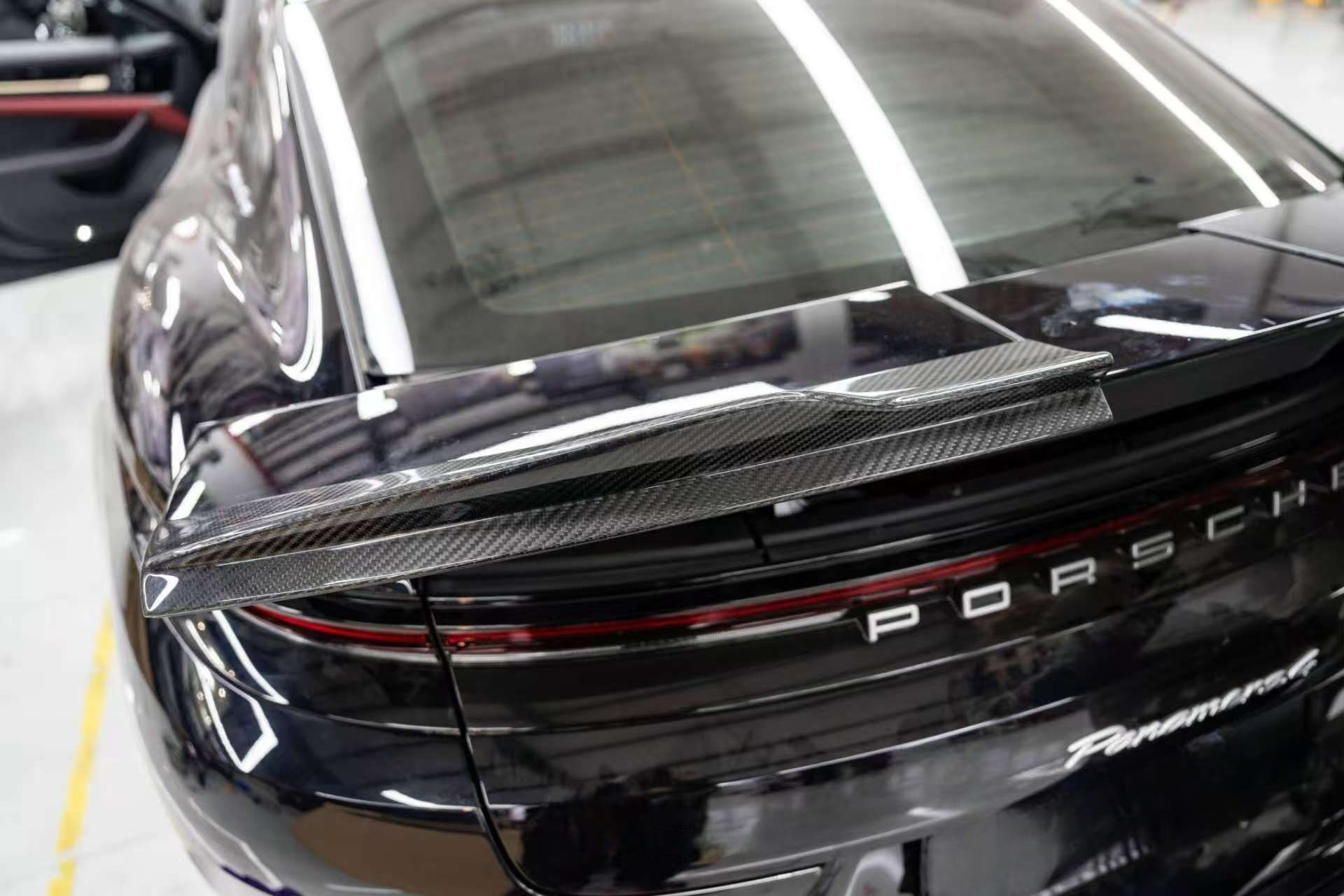 Porsche 2024 Panamera 976 Two-Piece Spoiler Dry Carbon Fiber Ocean Design Style Bodykit