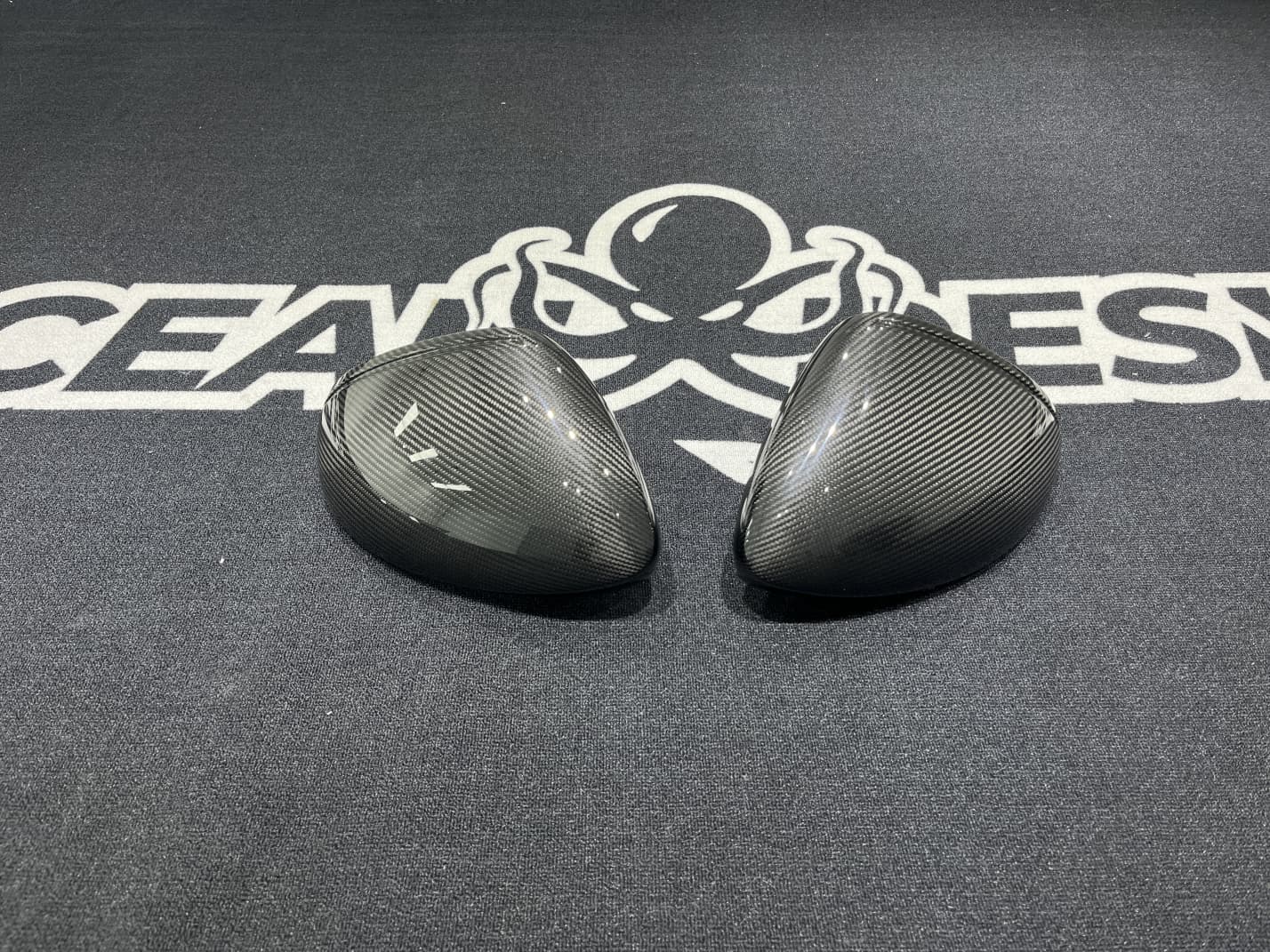 Porsche 2024 Panamera 976 Wing Mirrors Housing Dry Carbon Fiber Ocean Design Style Bodykit