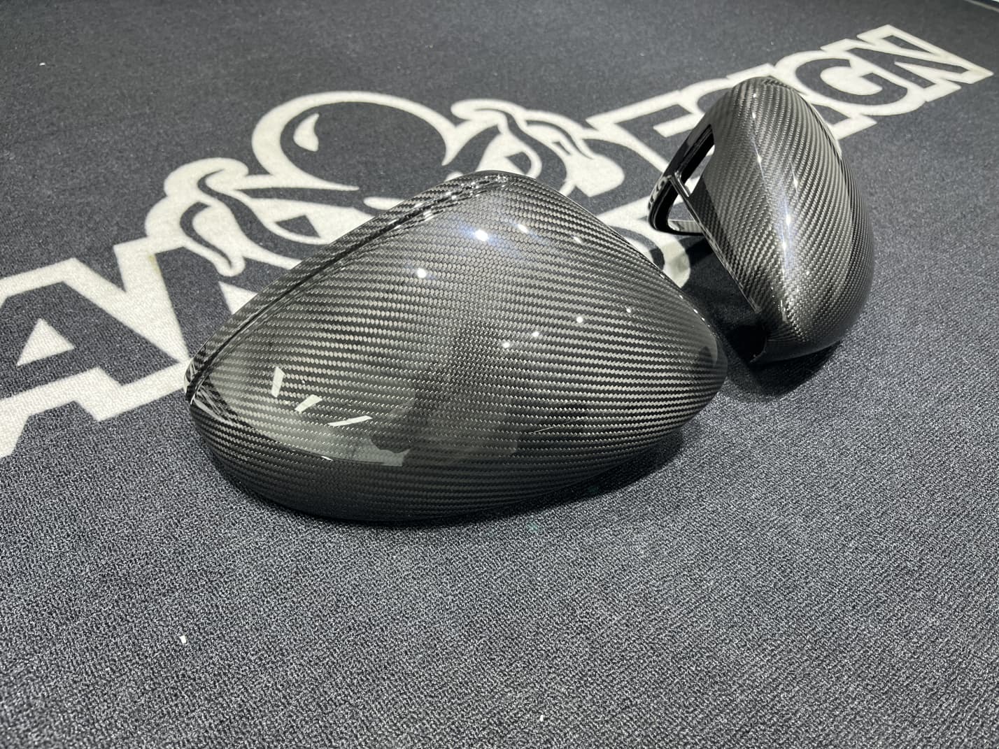 Porsche 2024 Panamera 976 Wing Mirrors Housing Dry Carbon Fiber Ocean Design Style Bodykit
