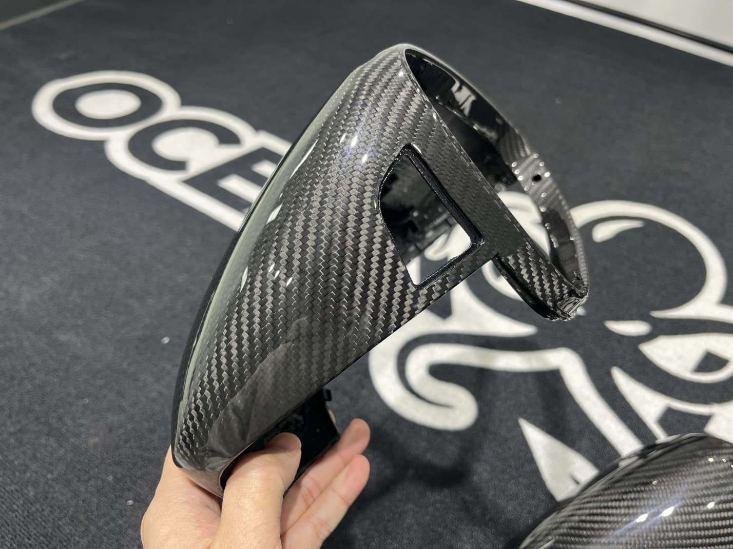 Porsche 2024 Panamera 976 Wing Mirrors Housing Dry Carbon Fiber Ocean Design Style Bodykit