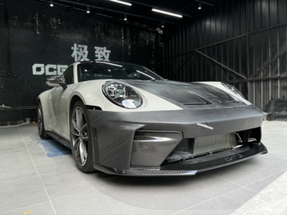 Porsche 992.1/992.2 Hood Bonnet – Upgrade to 992.2 GT3 Style Dry Carbon Fiber