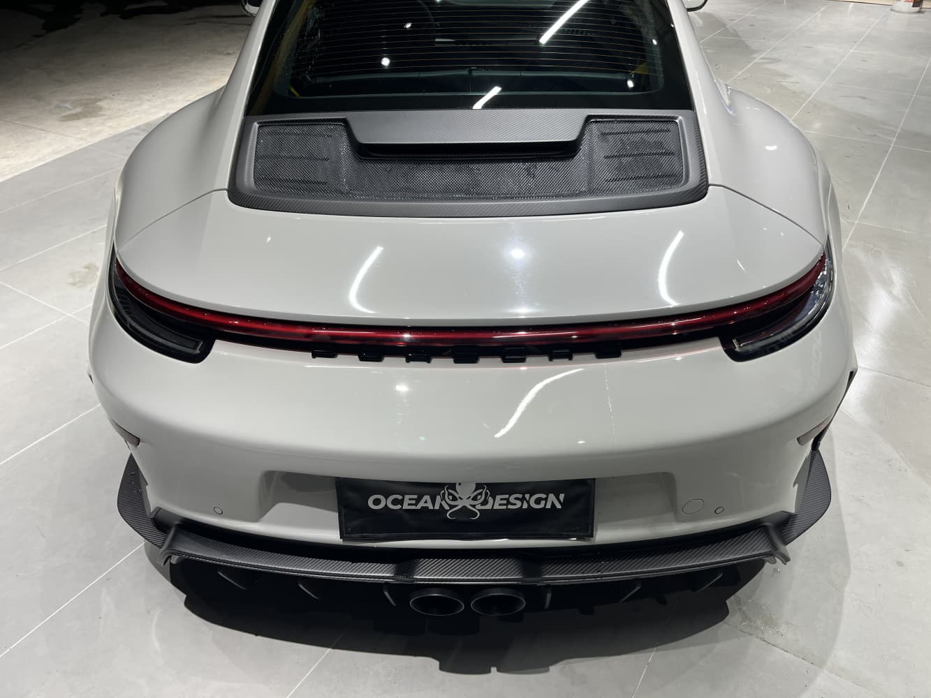 Porsche 992.1/992.2 Rear Bumper Set – Upgrade to 992.2 GT3 Style Dry Carbon Fiber