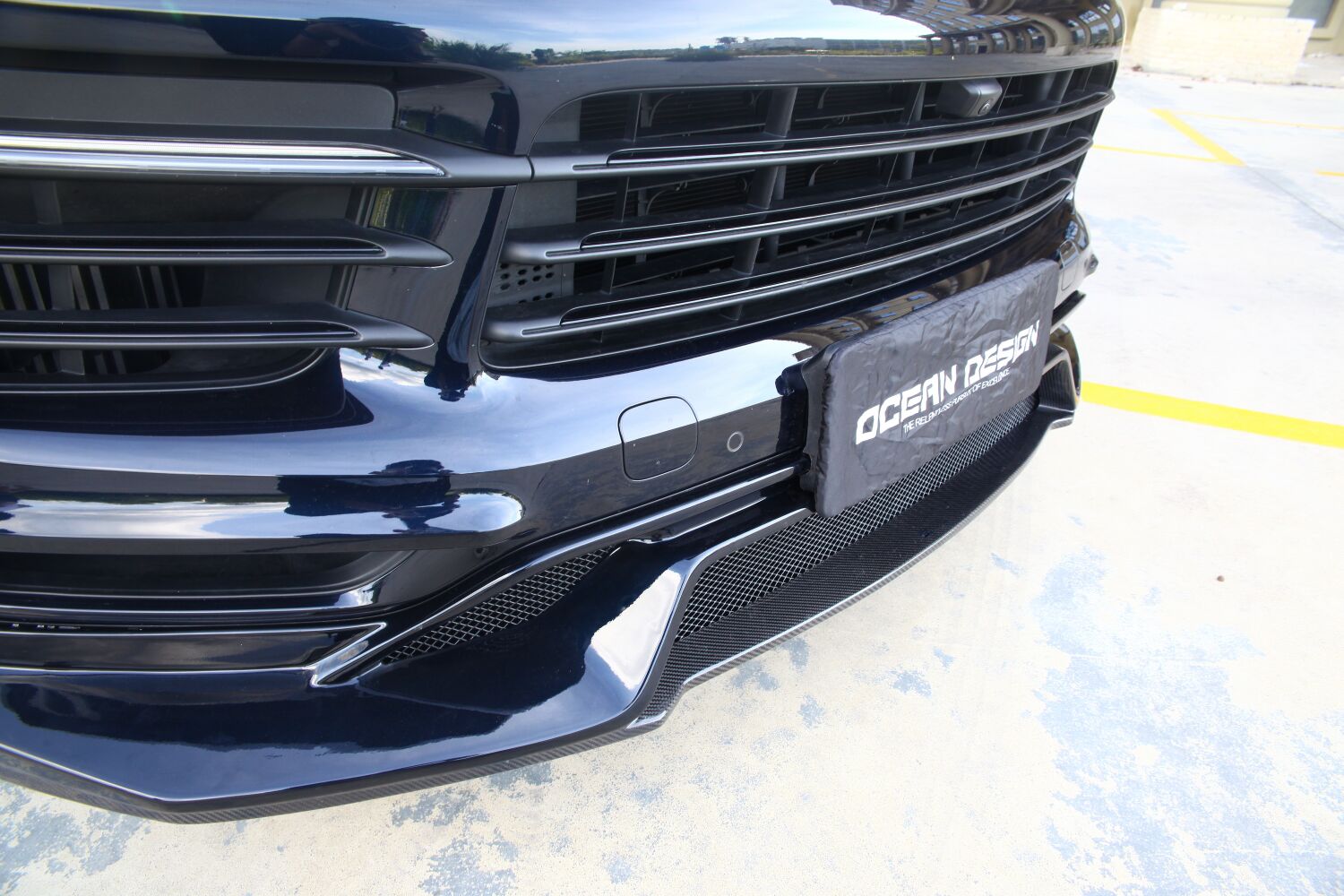 2018-2023 Porsche Cayenne 9Y0.1 Splitter Front Lip Dry Carbon Fiber OD Style Bodykit