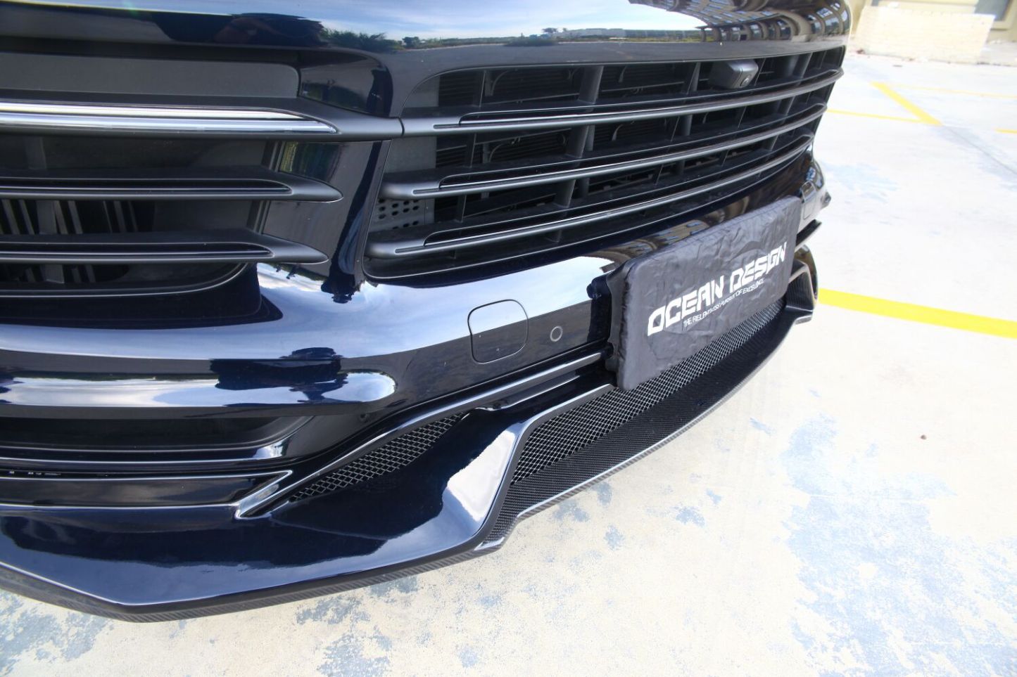2018-2023 Porsche Cayenne 9Y0.1 Splitter Front Lip Dry Carbon Fiber OD Style Bodykit
