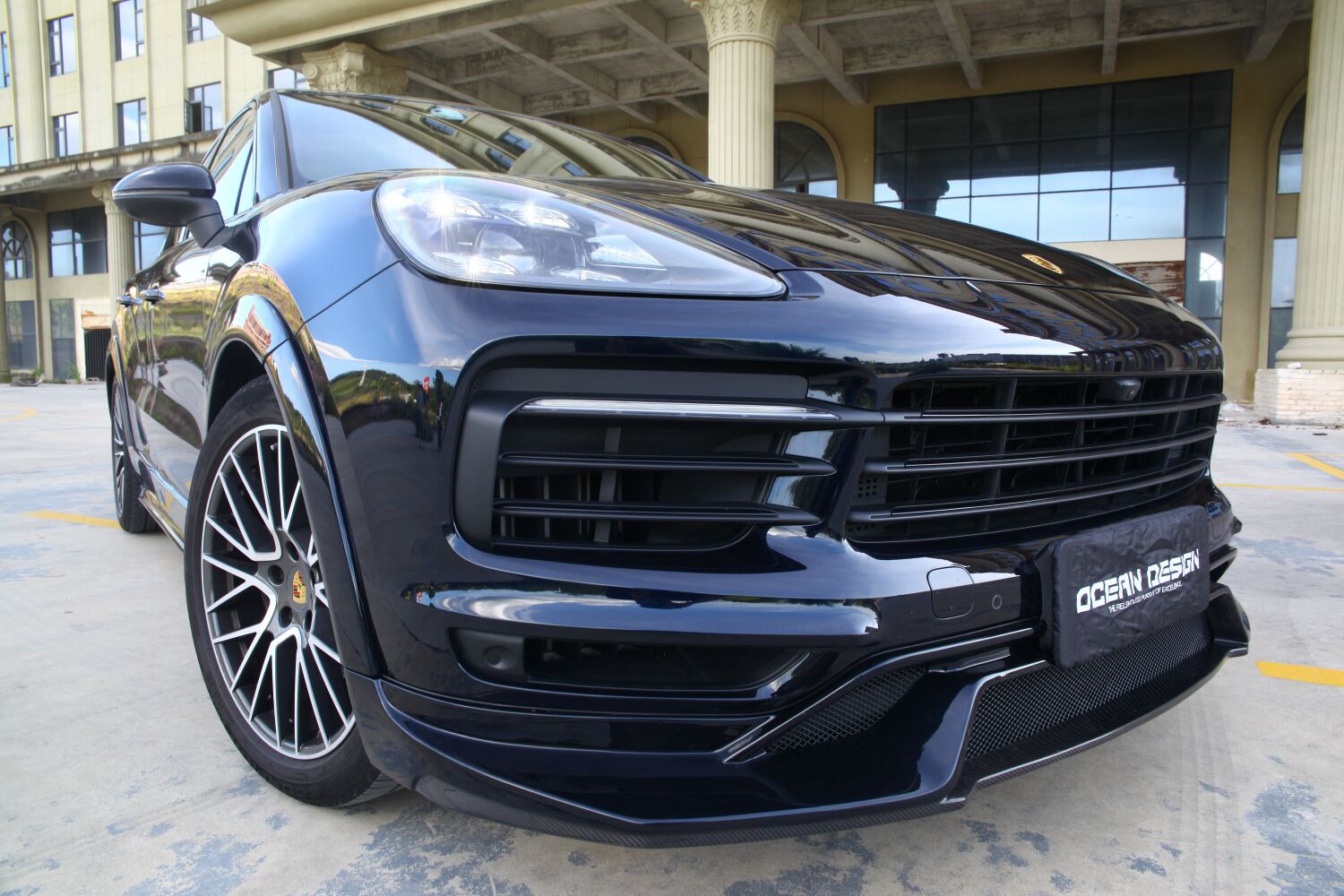 2018-2023 Porsche Cayenne 9Y0.1 Splitter Front Lip Dry Carbon Fiber OD Style Bodykit