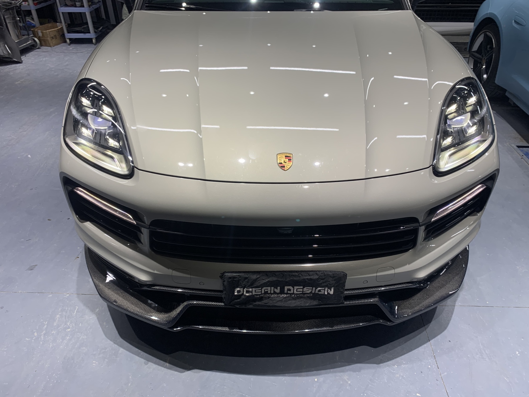 2018-2023 Porsche Cayenne 9Y0.1 Splitter Front Lip Dry Carbon Fiber OD Style Bodykit