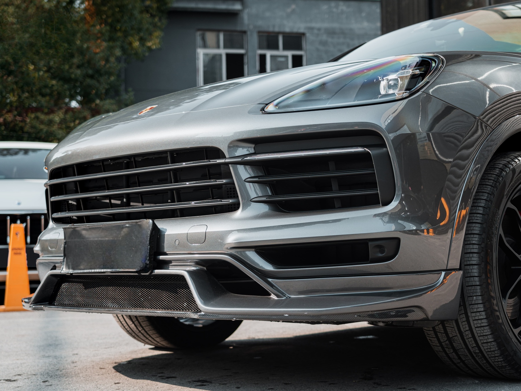 2018-2023 Porsche Cayenne 9Y0.1 Splitter Front Lip Dry Carbon Fiber OD Style Bodykit